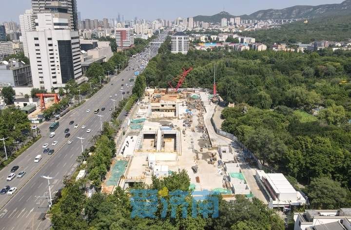 项目强省会|济南轨交4号线最“浅”车站建设顺利推进
