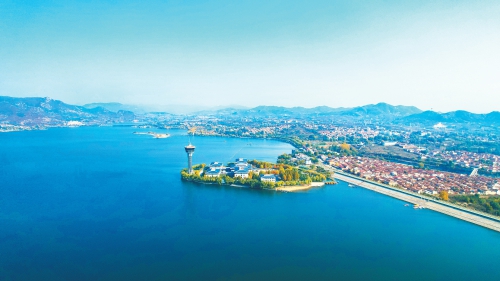 雪野湖青山碧水绘就生态画卷