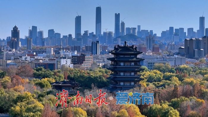 一年四季 泉在济南丨天际线上的对话！冬日美景 古今同框