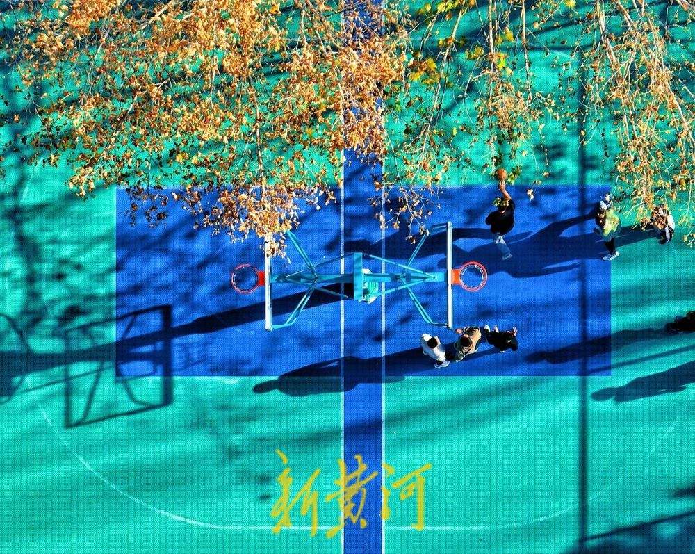 一年四季 泉在济南丨色彩斑斓 济南这个健身广场融进森林氧吧