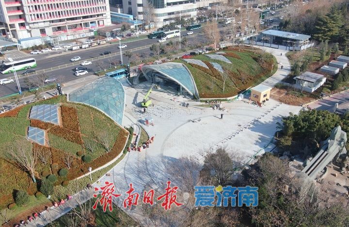 济南轨交4号线通车运营在即，泉城公园北入口恢复通行