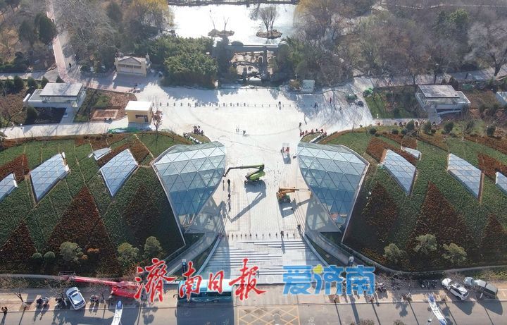 济南轨交4号线通车运营在即，泉城公园北入口恢复通行