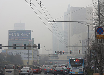 济南节后首日空气重度污染